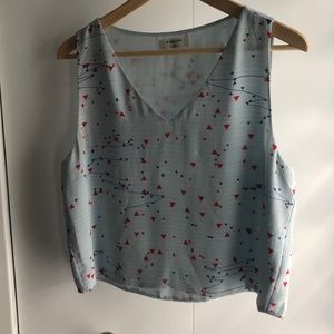 Babaton Murphy Blouse- blue with pattern size M